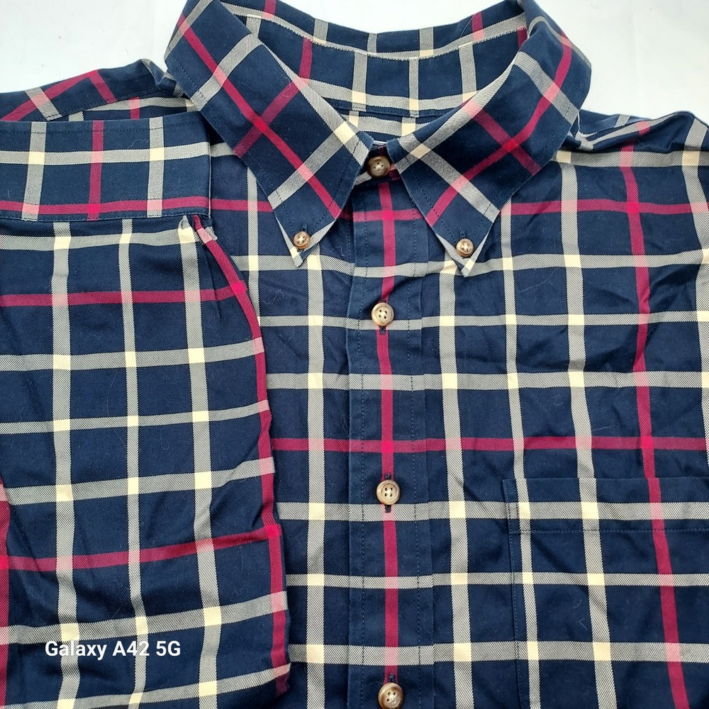Brooks Brothers‎ 346 XL Plaid Check Button Down Long Sleeve Shirt Mens